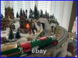Christmas River Pass Railroad Train Set HO Scale layout