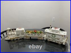 Christmas Train Lenox Holiday Junction 3 piece Train Set Engine, Wagon, Caboose