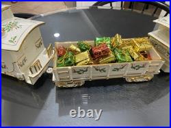 Christmas Train Lenox Holiday Junction 3 piece Train Set Engine, Wagon, Caboose