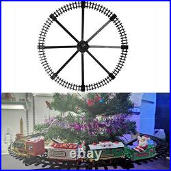 Christmas Train Set With Sounds And Lights Electric Rail Car Toy Mini Train LS