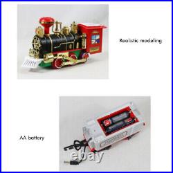 Christmas Train Set With Sounds And Lights Electric Rail Car Toy Mini Train LS