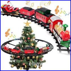 Christmas Train Set for Around The Tree Train Toys for Toddlers with Luxury T