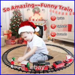Christmas Train Set for Around The Tree Train Toys for Toddlers with Luxury T