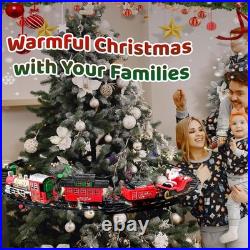 Christmas Train Set for Around The Tree Train Toys for Toddlers with Luxury T