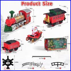 Christmas Train Set for Around The Tree Train Toys for Toddlers with Luxury T