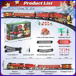 Christmas Train Set for around under The Tree, Electric Multicolored