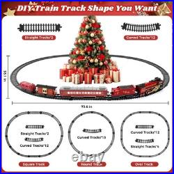 Christmas Train Set for around under The Tree, Electric Multicolored