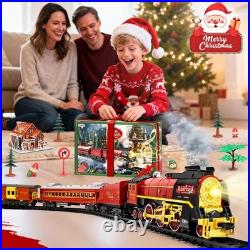 Christmas Train Set for around under The Tree, Electric Multicolored