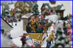 Christmas Village and Train Set