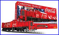 Coca Cola Christmas Electric Model Train Set HO Track Remote Control Toy Gift