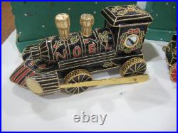 Collectible Cloisonne 3-Piece Christmas Train Set/Original Boxes