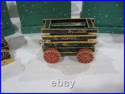 Collectible Cloisonne 3-Piece Christmas Train Set/Original Boxes