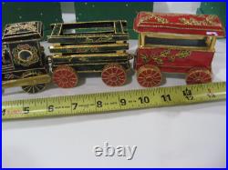 Collectible Cloisonne 3-Piece Christmas Train Set/Original Boxes