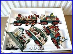 Complete Holiday Express New Bright Animated Train Set #387 Christmas Train RARE