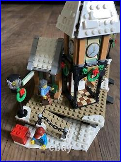 Complete Lego Set 10259 Winter Village Station Train Holiday Christmas Bus Child