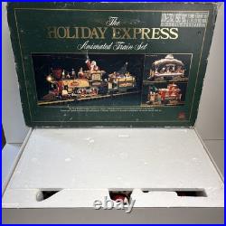 Complete NEW BRIGHT MODEL 380 HOLIDAY EXPRESS ANIMATED TRAIN SET Christmas Santa