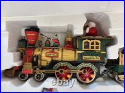 Complete NEW BRIGHT MODEL 380 HOLIDAY EXPRESS ANIMATED TRAIN SET Christmas Santa