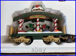 Complete NEW BRIGHT MODEL 380 HOLIDAY EXPRESS ANIMATED TRAIN SET Christmas Santa
