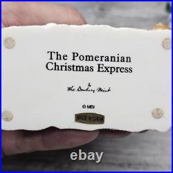 DAMAGED Danbury Mint The Pomeranian Christmas Express Train 6-Piece Set Pom Dogs