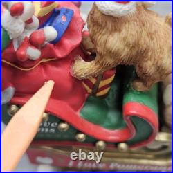 DAMAGED Danbury Mint The Pomeranian Christmas Express Train 6-Piece Set Pom Dogs