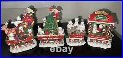 Danberry Meant Westie Christmas Express Train Set of 4