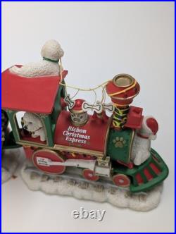 Danbury Mint Bichon Frise Christmas Express Train Set 6-Piece Figurines