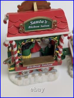 Danbury Mint Bichon Frise Christmas Express Train Set 6-Piece Figurines