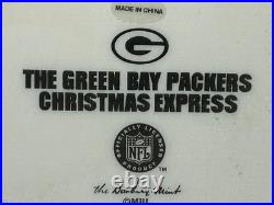 Danbury Mint Christmas Express 6 Piece Holiday Train Set Green Bay Packers 2001