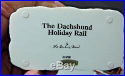 Danbury Mint DACHSHUND CHRISTMAS EXPRESS Train DOXIE 6 pc Set ORIGINAL BOX
