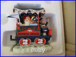 Danbury Mint Denver Broncos Christmas Express Train Set (new with all paperwork)