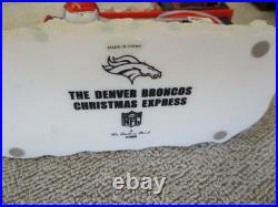 Danbury Mint Denver Broncos Christmas Express Train Set (new with all paperwork)