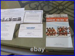 Danbury Mint Denver Broncos Christmas Express Train Set (new with all paperwork)