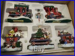 Danbury Mint Garfield Christmas Express Train Set/ Paws Excellent Cond