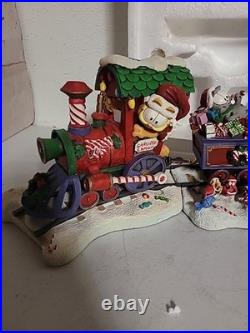 Danbury Mint Garfield & Friends Christmas Express 5 pc Train Set