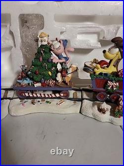 Danbury Mint Garfield & Friends Christmas Express 5 pc Train Set