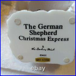 Danbury Mint German Shepherd Christmas Express Train Set