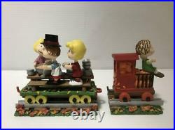Danbury Mint Peanuts Thanksgiving Special train set Christmas Ornament Vintage