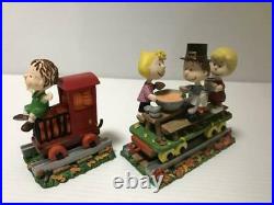 Danbury Mint Peanuts Thanksgiving Special train set Christmas Ornament Vintage