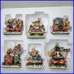 Danbury Mint The Christmas Cat Express Holiday Train Set of 6 Gary Patterson