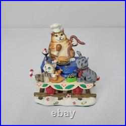 Danbury Mint The Christmas Cat Express Holiday Train Set of 6 Gary Patterson