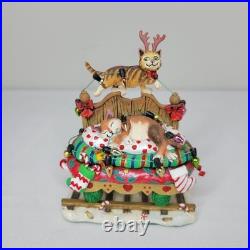 Danbury Mint The Christmas Cat Express Holiday Train Set of 6 Gary Patterson