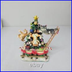 Danbury Mint The Christmas Cat Express Holiday Train Set of 6 Gary Patterson