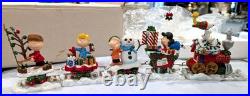 Danbury Mint Vintage 5Pc Peanuts Snoopy Christmas Train Set Excellent Condition