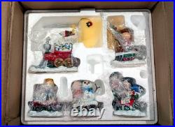 Danbury Mint Vintage 5Pc Peanuts Snoopy Christmas Train Set Excellent Condition