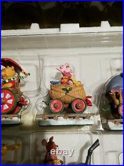 Danbury Mint Winnie The Pooh Christmas Train Set Disney Excellent