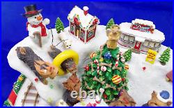 Danbury Mint Yorkie Dog Christmas WONDERLAND Tree WithTRAIN SET NO POWER ADAPTER