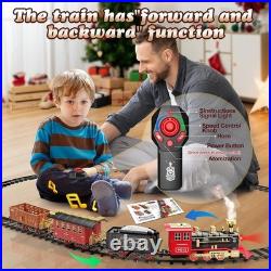 Deluxe Remote Control Train Set with Lights & Sound Perfect for Christmas Fun