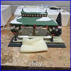 Dept 56 Home For The Holidays Express TRAIN STATION Snow Village Musical Lights