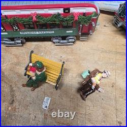 Dept 56 Home For The Holidays Express TRAIN STATION Snow Village Musical Lights