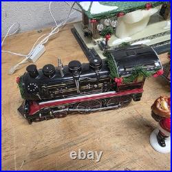 Dept 56 Home For The Holidays Express TRAIN STATION Snow Village Musical Lights